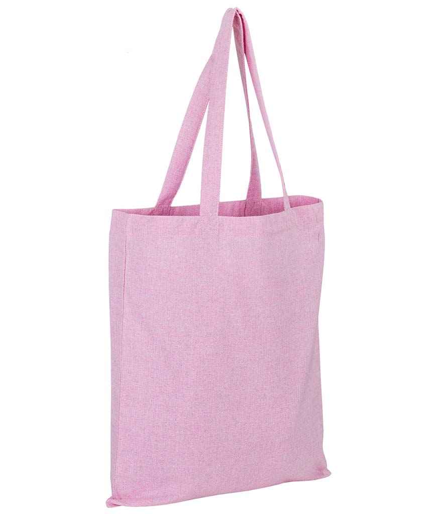 SOL'S Awake Recycled Tote Bag | Heather Pink