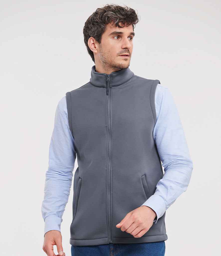 Russell Athletic Smart Soft Shell Gilet | Convoy Grey