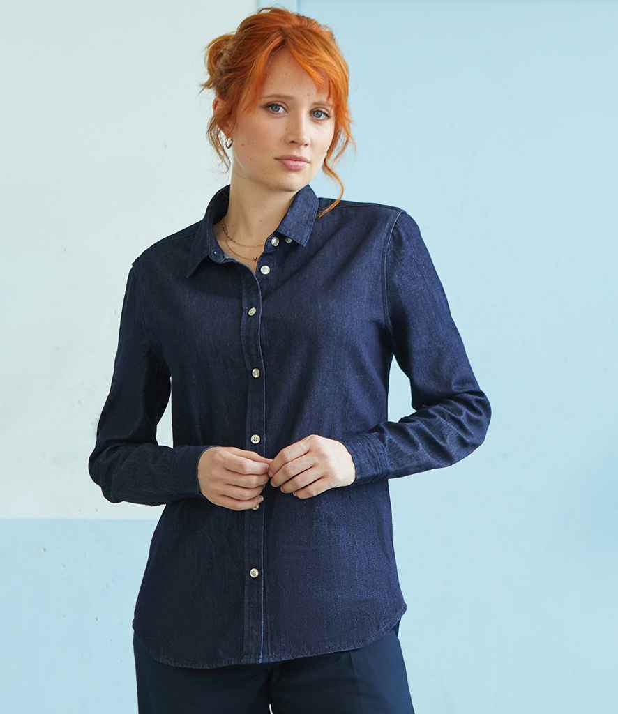 NEOBLU Ladies Bennett Denim Shirt | Brut Denim