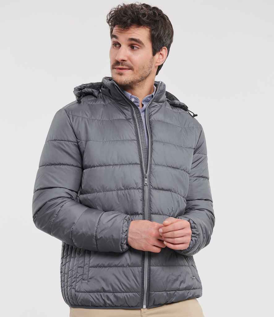 Russell Athletic Hooded Nano Padded Jacket | Iron