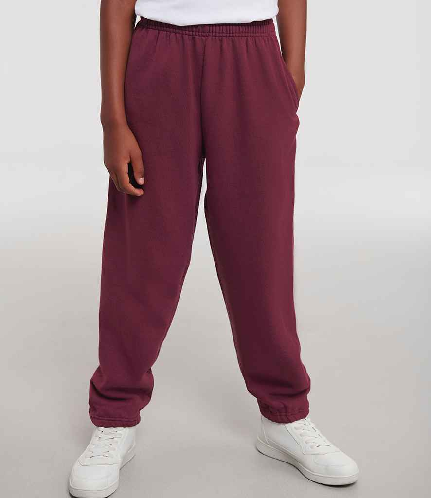 Russell Athletic Kids Elasticated Hem Jog Pants | Burgundy