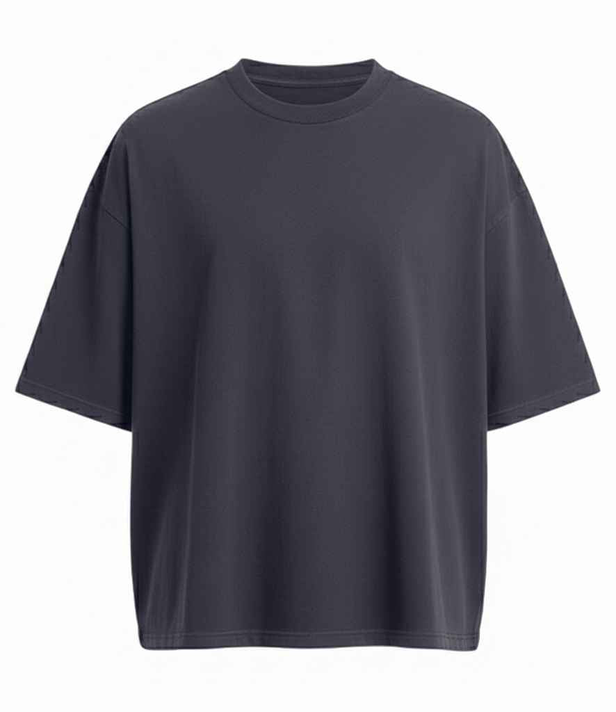 AWDis Heavyweight Boxy Cropped 240 T-Shirt | Solid Charcoal