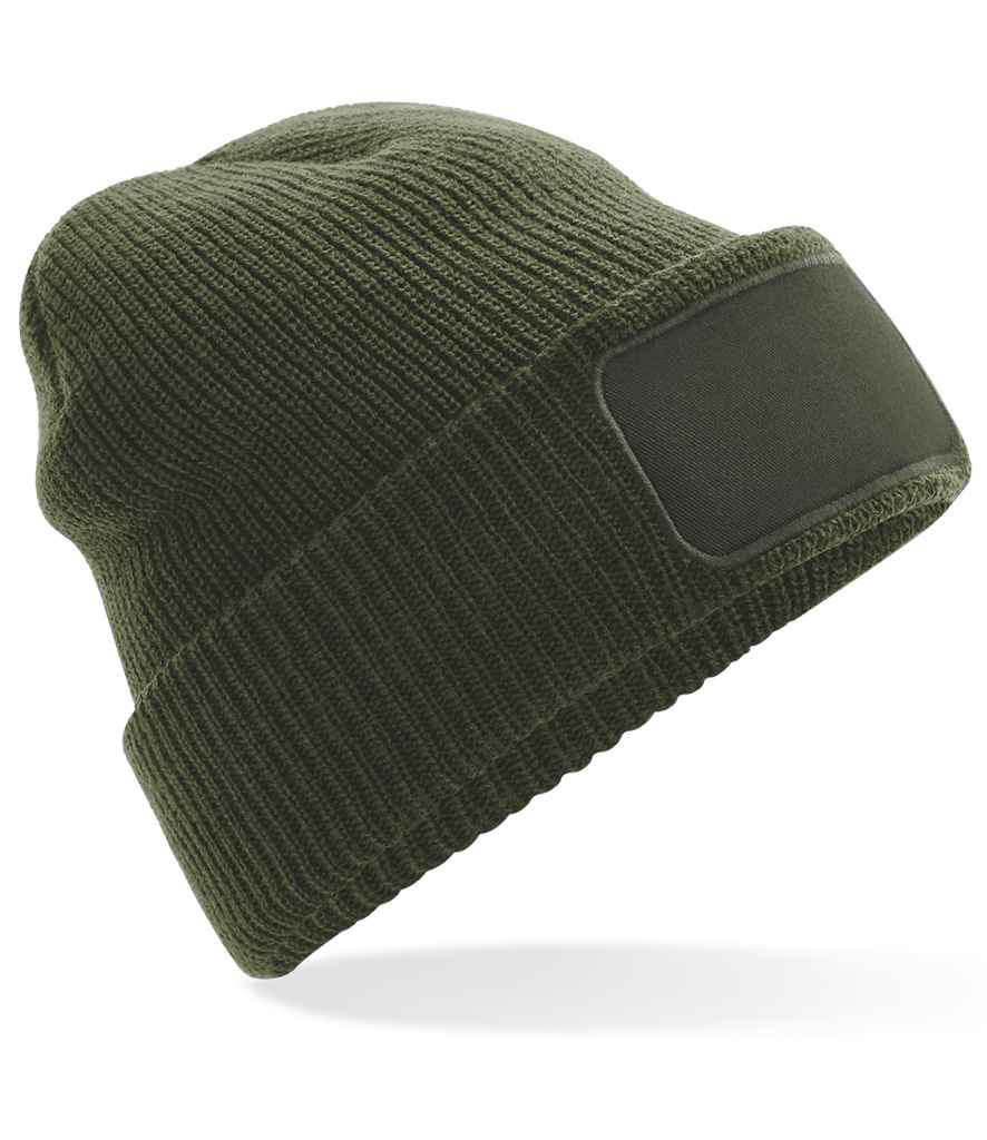Beechfield Thinsulate™ Patch Beanie | Olive Green