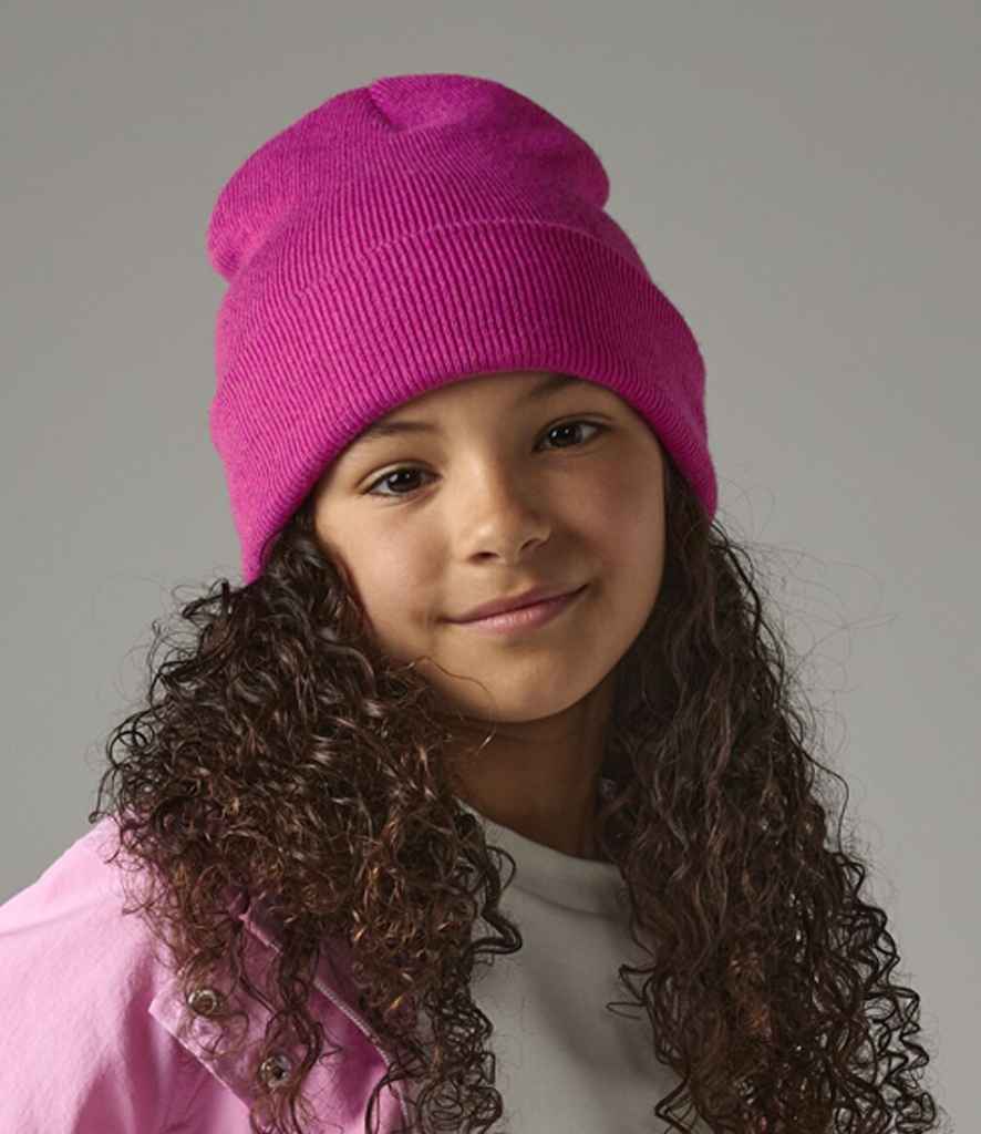 Beechfield Kids Original Cuffed Beanie | Fuchsia