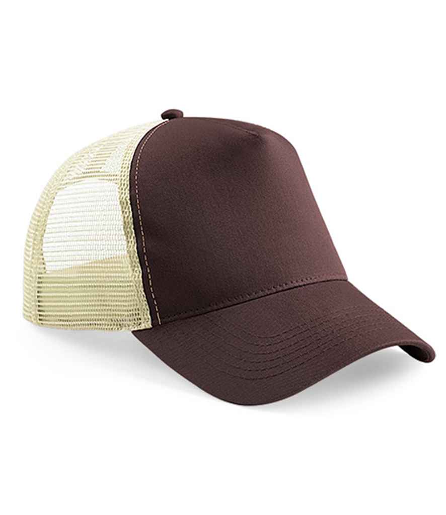 Beechfield Snapback Trucker Cap | Chocolate/Caramel