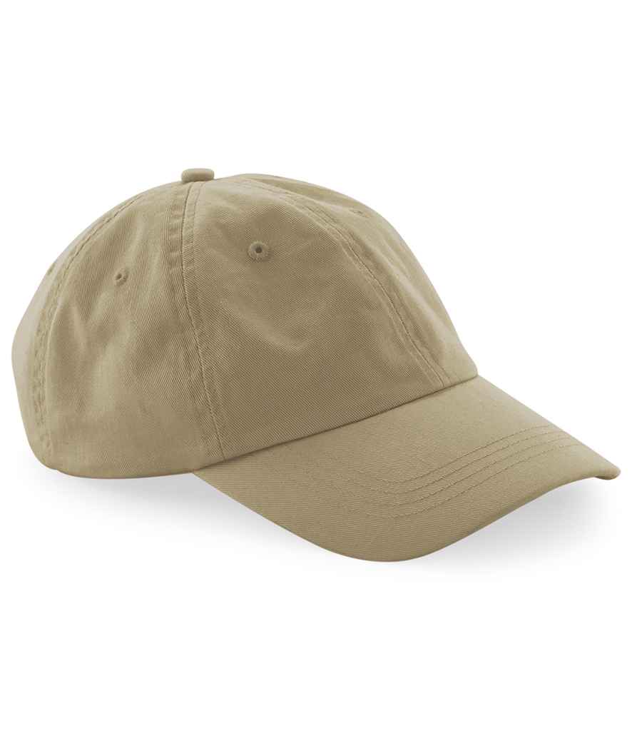 Beechfield Organic Cotton 6 Panel Dad Cap | Desert Sand