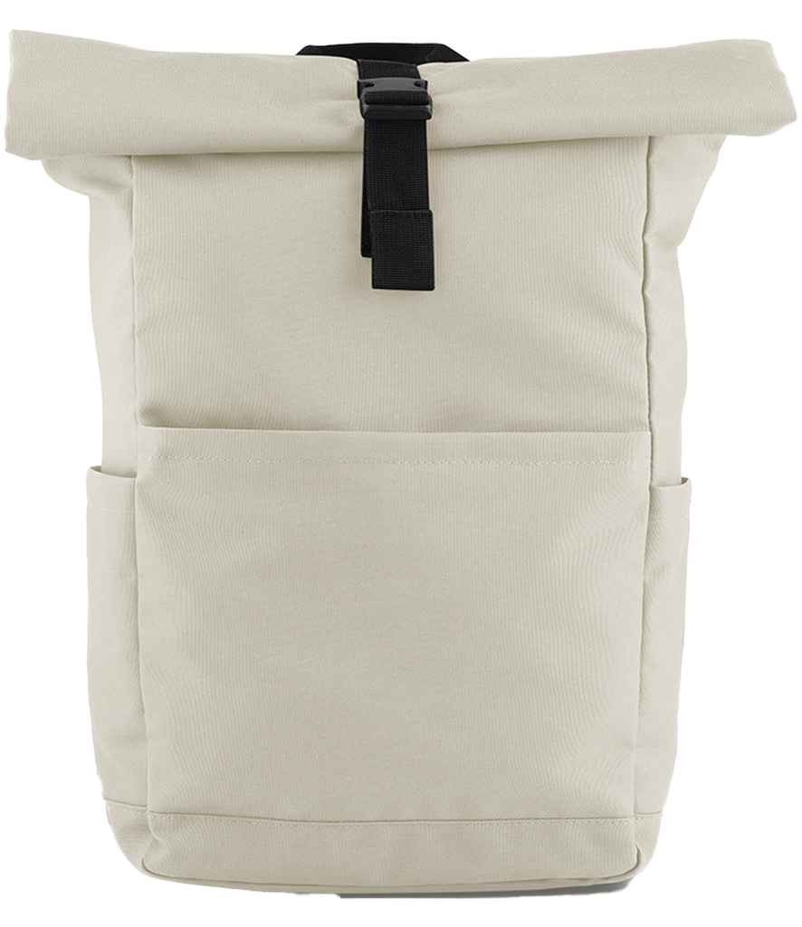 BagBase Premium Recycled Roll-Top Backpack | Natural Stone