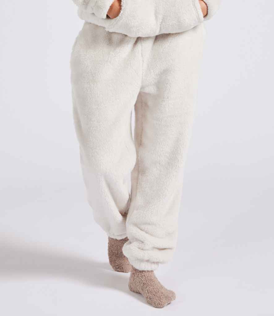 Brand Lab Unisex Fluffy Fleece Joggers | Natural