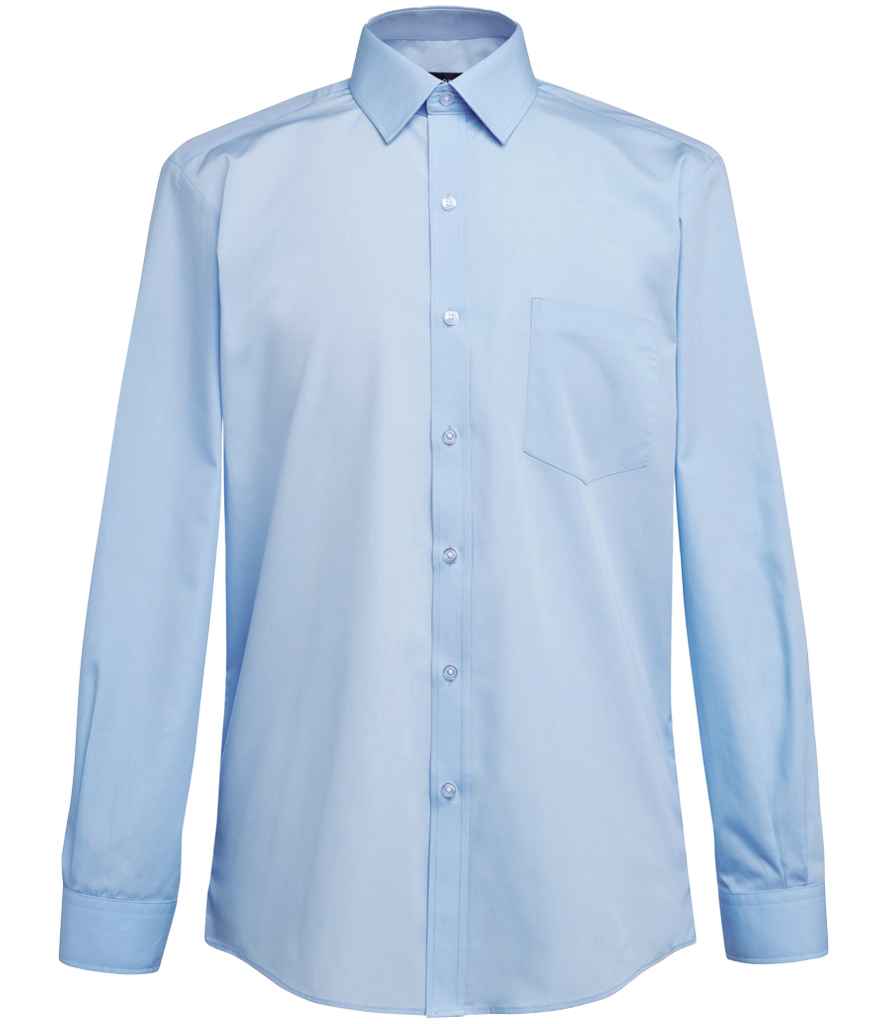 Brook Taverner Juno Long Sleeve Poplin Shirt | Sky Blue