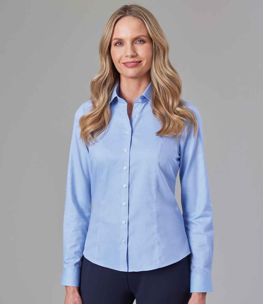 Brook Taverner Ladies Aspen Long Sleeve Oxford Shirt | Sky Blue
