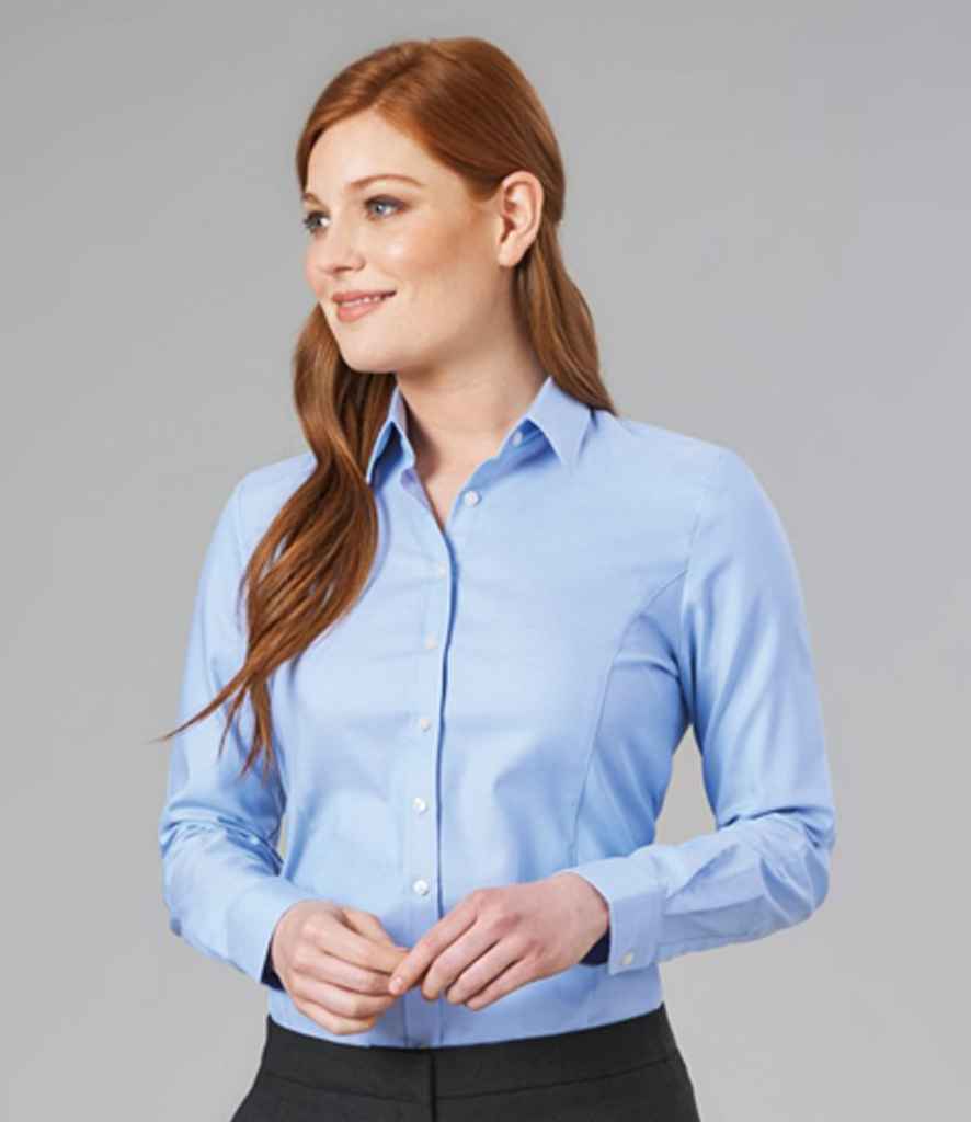 Brook Taverner Ladies Albany Long Sleeve Classic Oxford Shirt | Sky Blue
