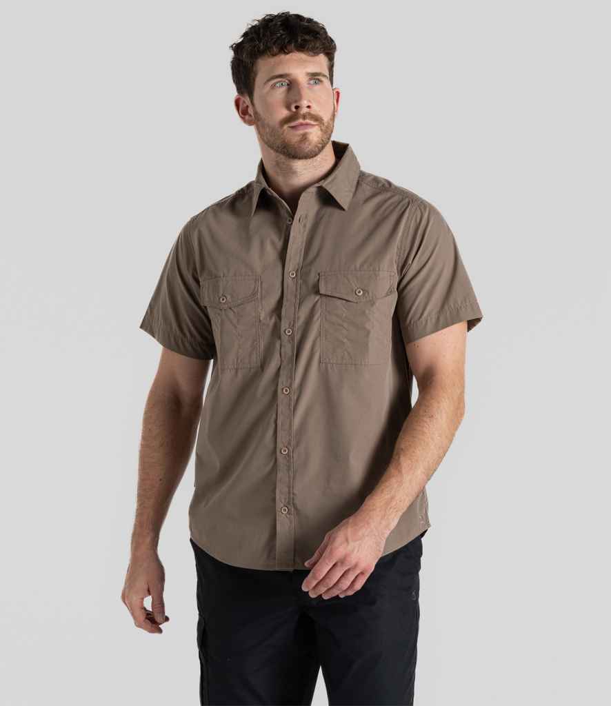 Craghoppers Expert Kiwi Short Sleeve Shirt | Pebble