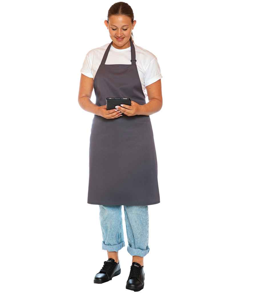 Dennys Polyester Bib Apron | Storm Grey
