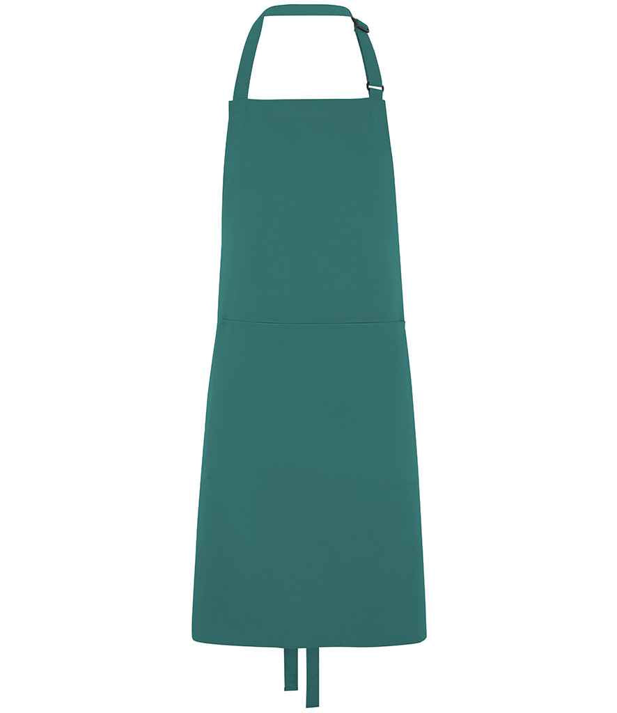 Dennys Polyester Bib Apron with Pocket | Sea Grass