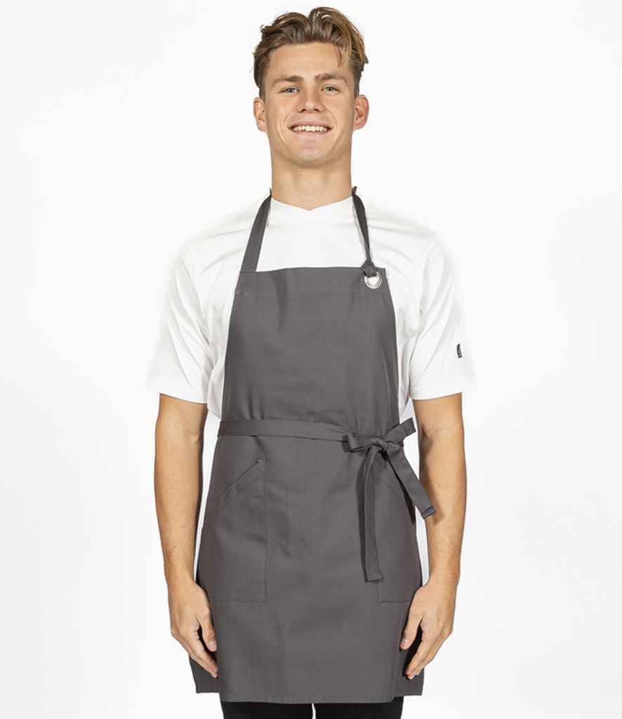 Dennys Canvas Apron with Metal Eyelets | Storm Grey