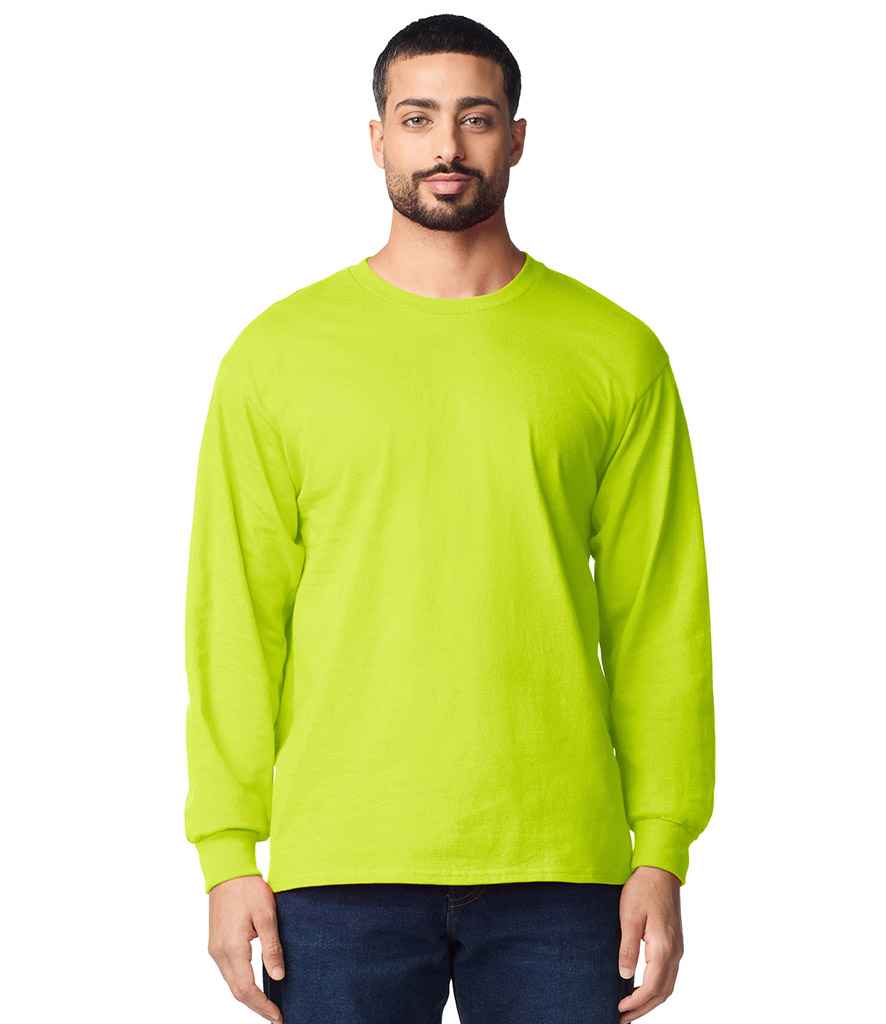 Gildan Ultra Cotton™ Long Sleeve T-Shirt | Safety Green