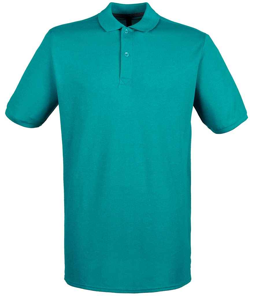 Henbury Modern Fit Cotton Piqué Polo Shirt | Bright Jade