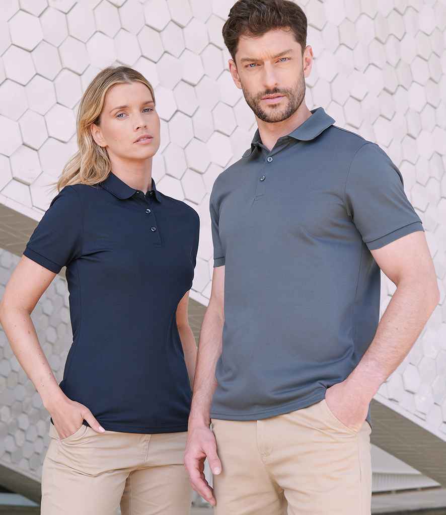 Henbury Ladies Recycled Polyester Polo Shirt | Charcoal