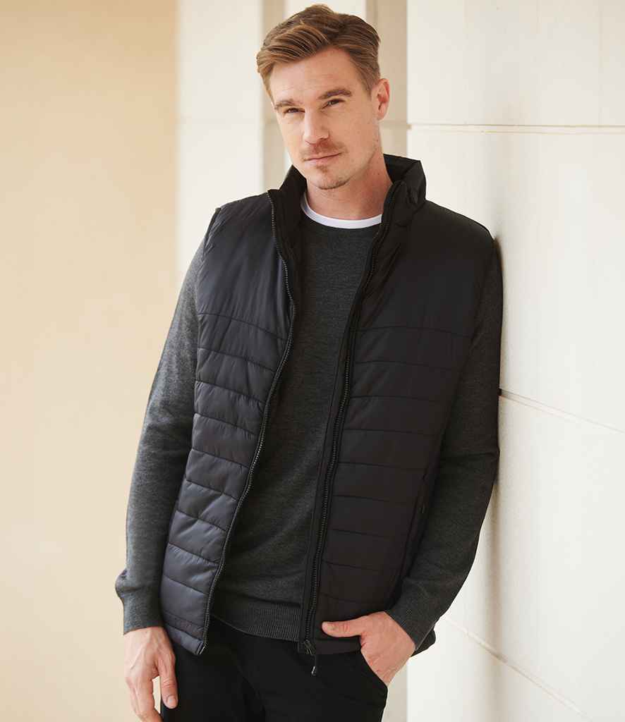 Henbury Unisex Padded Gilet | Black