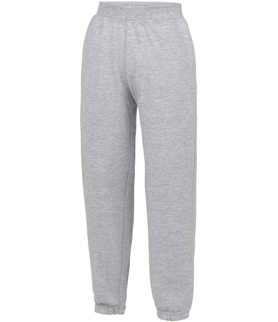 AWDis Kids Cuffed Jog Pants | Heather Grey