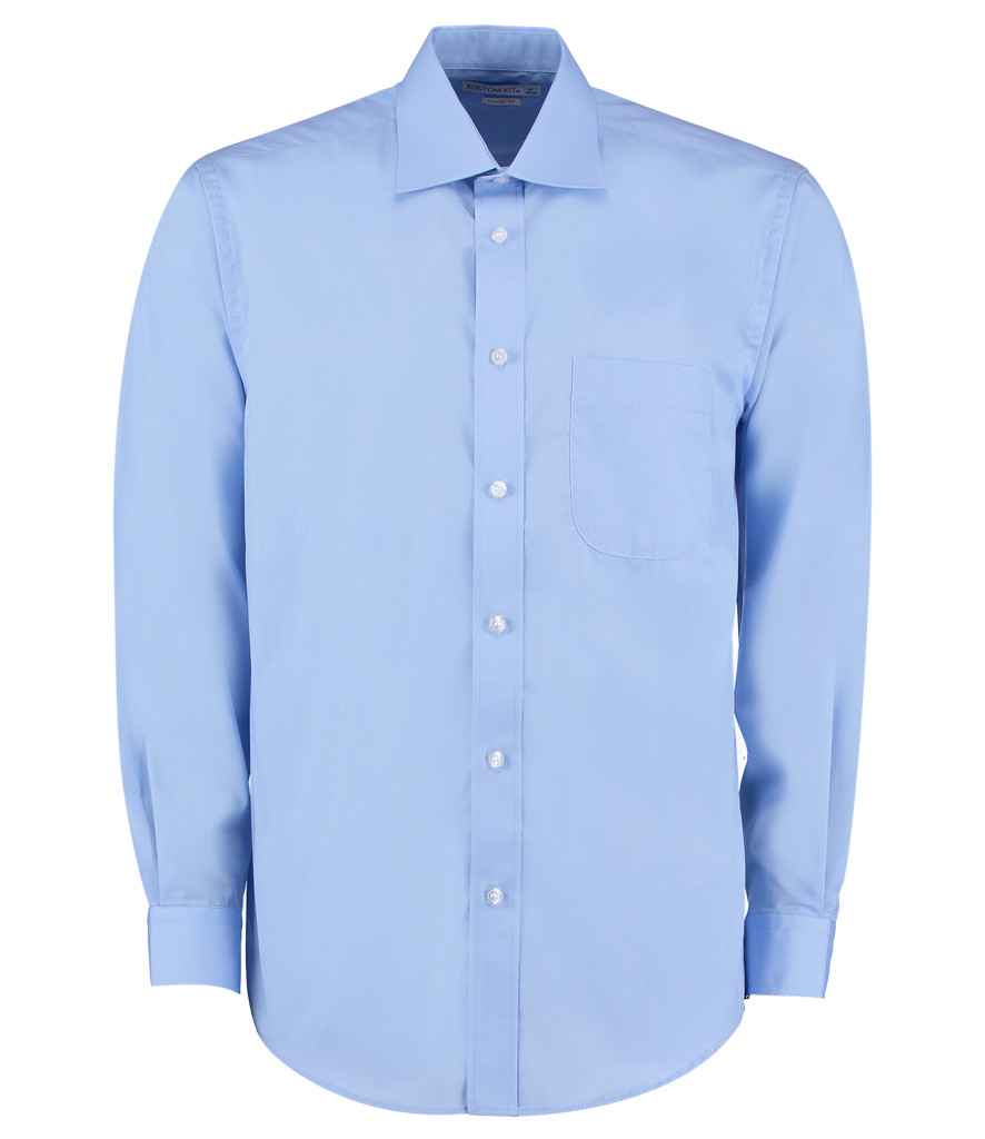 Kustom Kit Long Sleeve Classic Fit Business Shirt | Light Blue