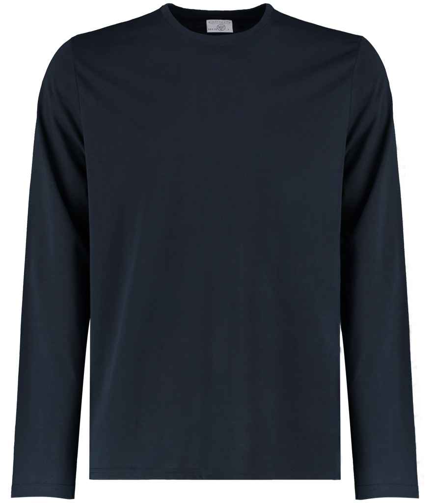 Kustom Kit Long Sleeve Fashion Fit Superwash® 60°C T-Shirt | Navy