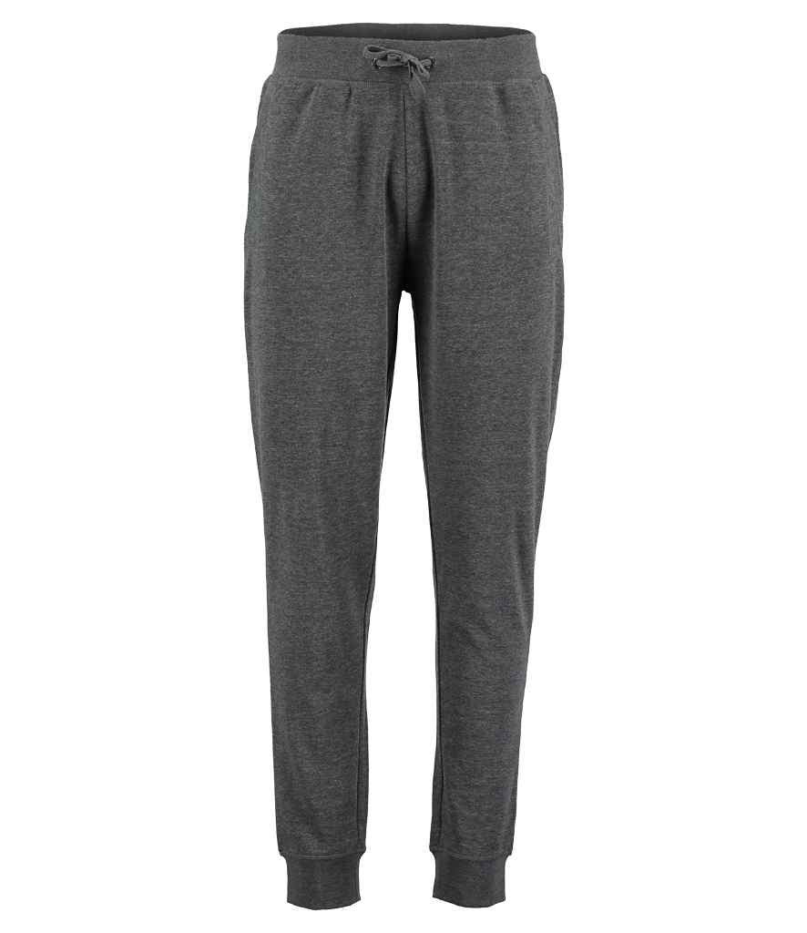 Kustom Kit Slim Fit Sweat Pants | Dark Grey Marl