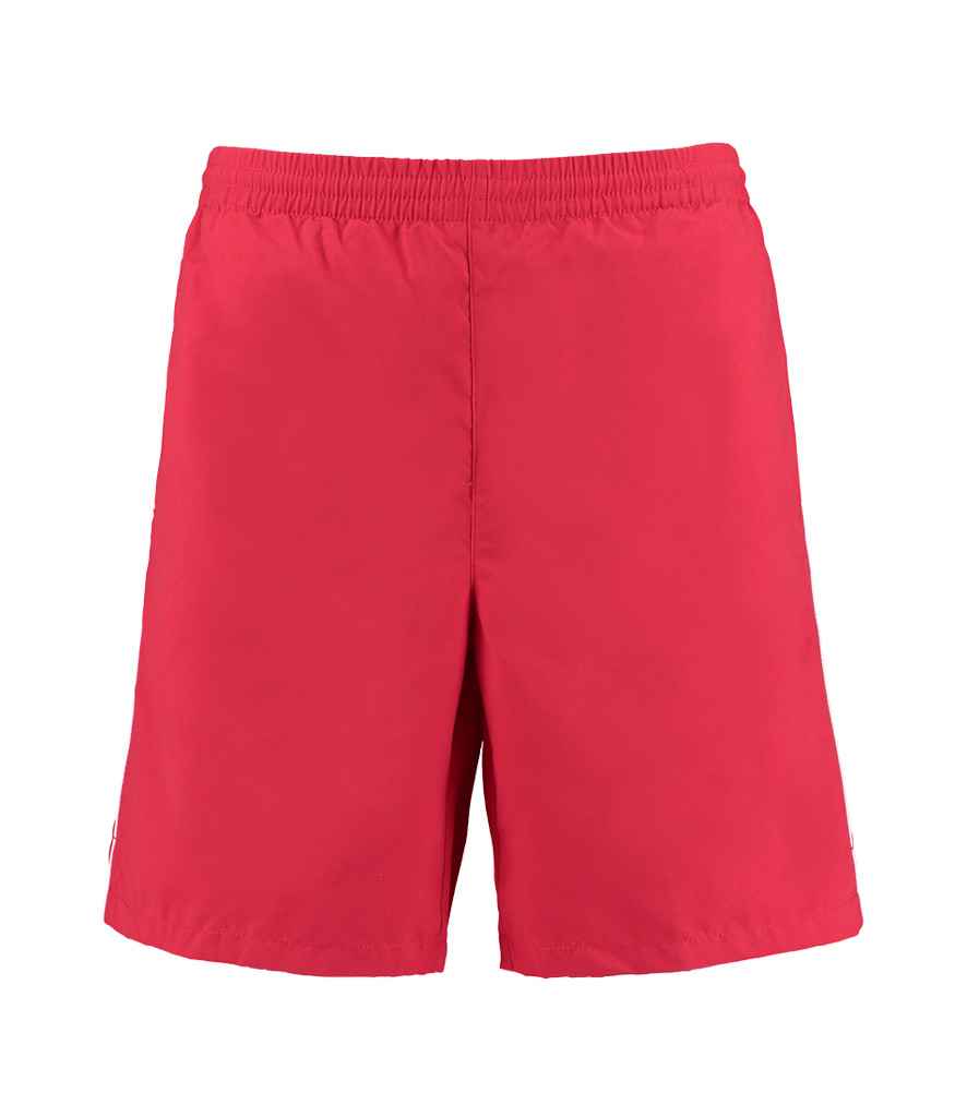 Kustom Kit Track Shorts | Red/White