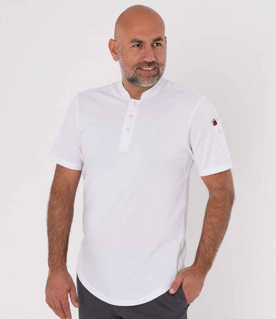 Le Chef Knitted Piqué Chef's Shirt | White