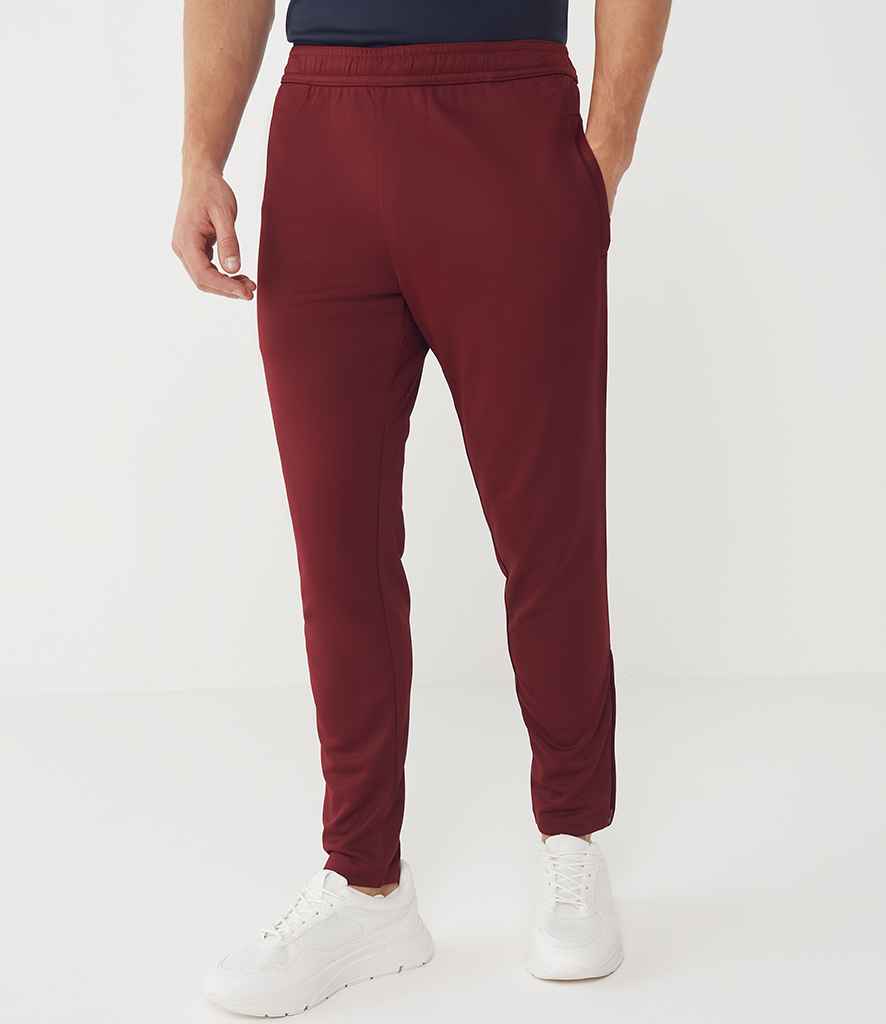 Finden + Hales Knitted Tracksuit Pants | Burgundy/Burgundy
