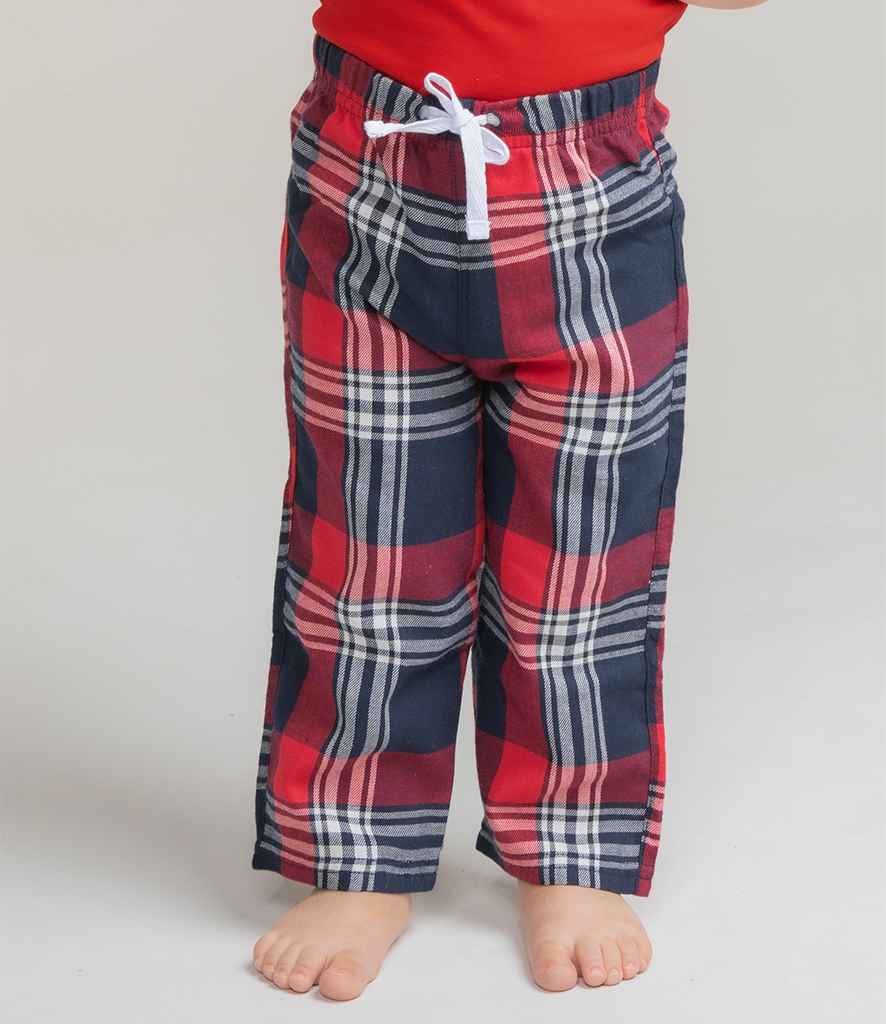Larkwood Baby/Toddler Tartan Lounge Pants | Red/Navy