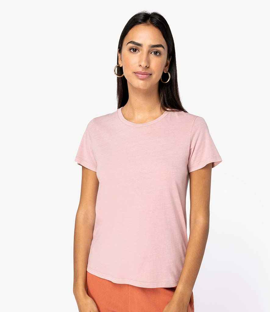 Native Spirit Ladies Faded T-Shirt | Washed Petal Rose