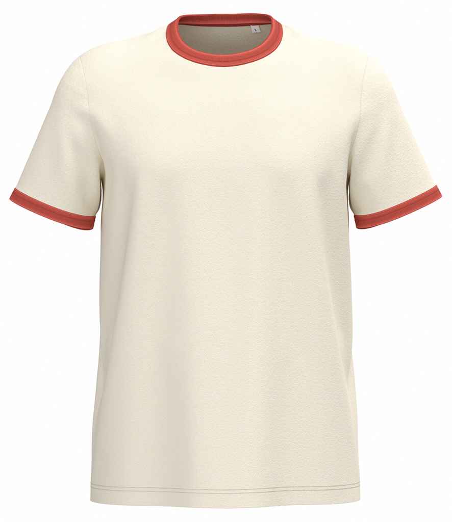 Native Spirit Ringer T-Shirt | Ivory/Washed Paprika