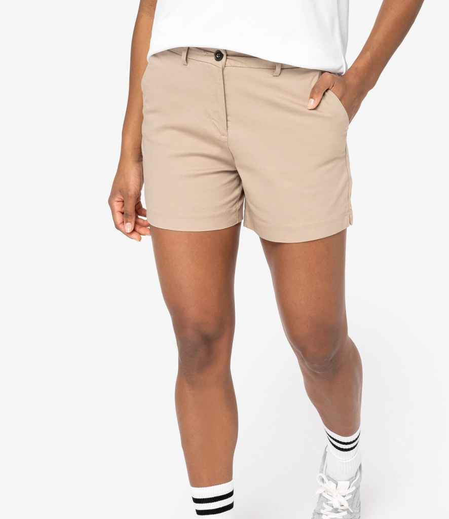 Native Spirit Ladies Chino Shorts | Wet Sand