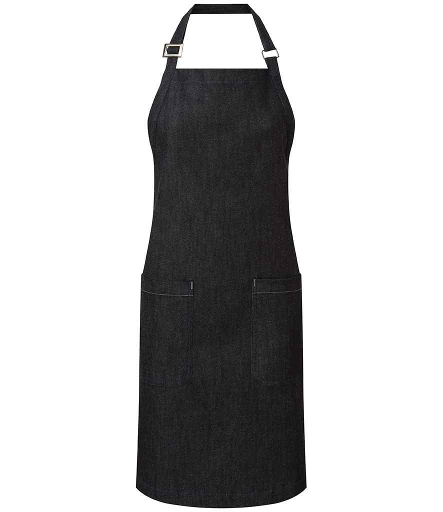 Premier Fairtrade Organic Cotton Denim Bib Apron | Indigo Denim