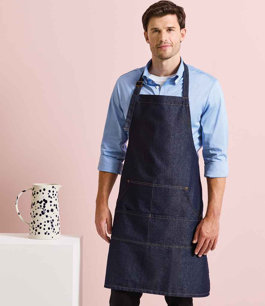 Premier Denim Bib Apron | Indigo Denim