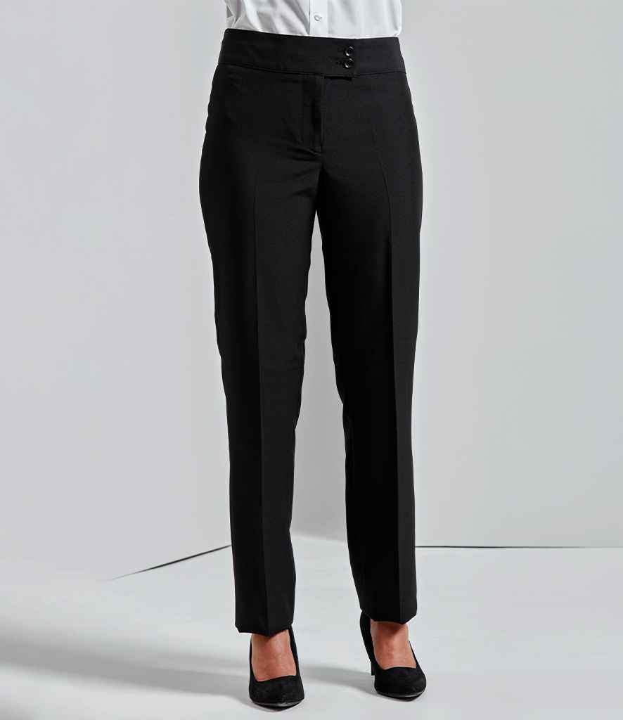 Premier Ladies Iris Straight Leg Trousers | Black