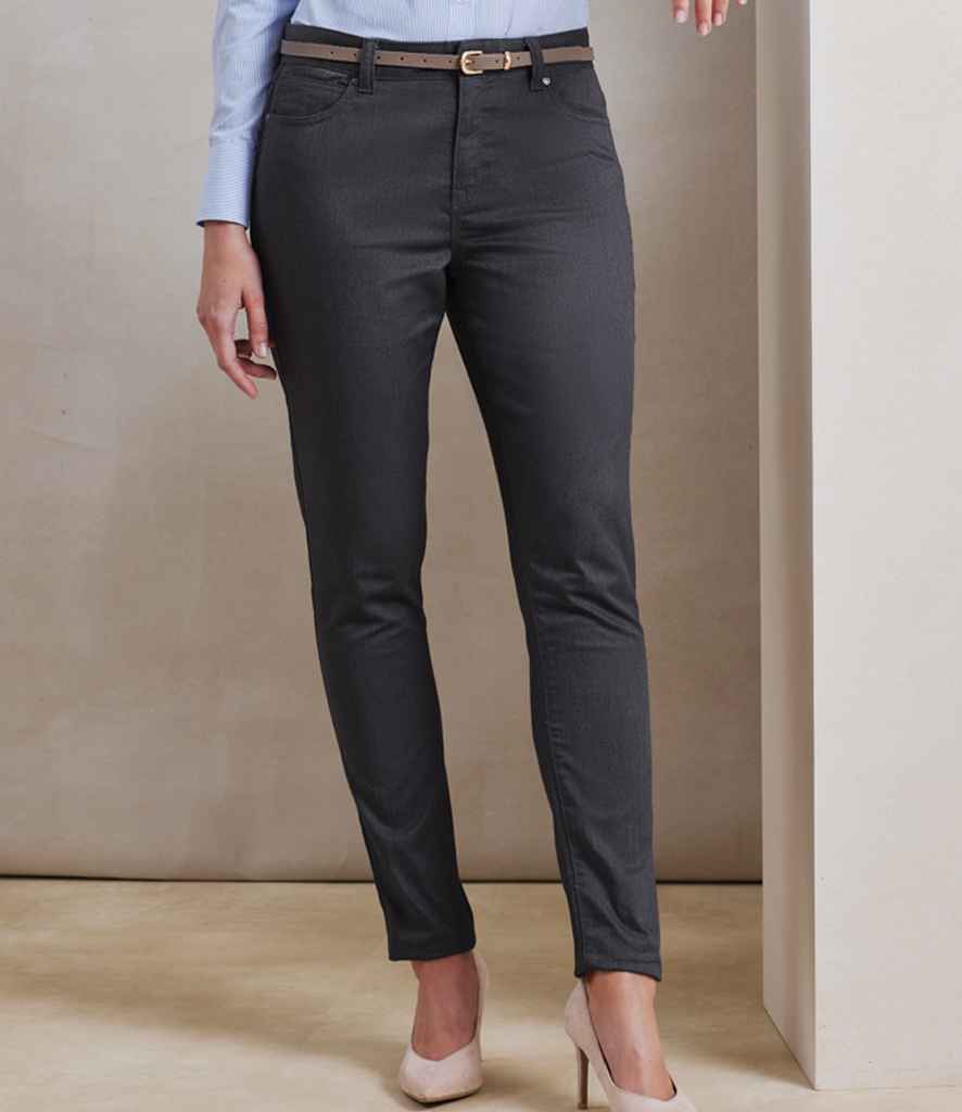 Premier Ladies Performance Chino Jeans | Charcoal
