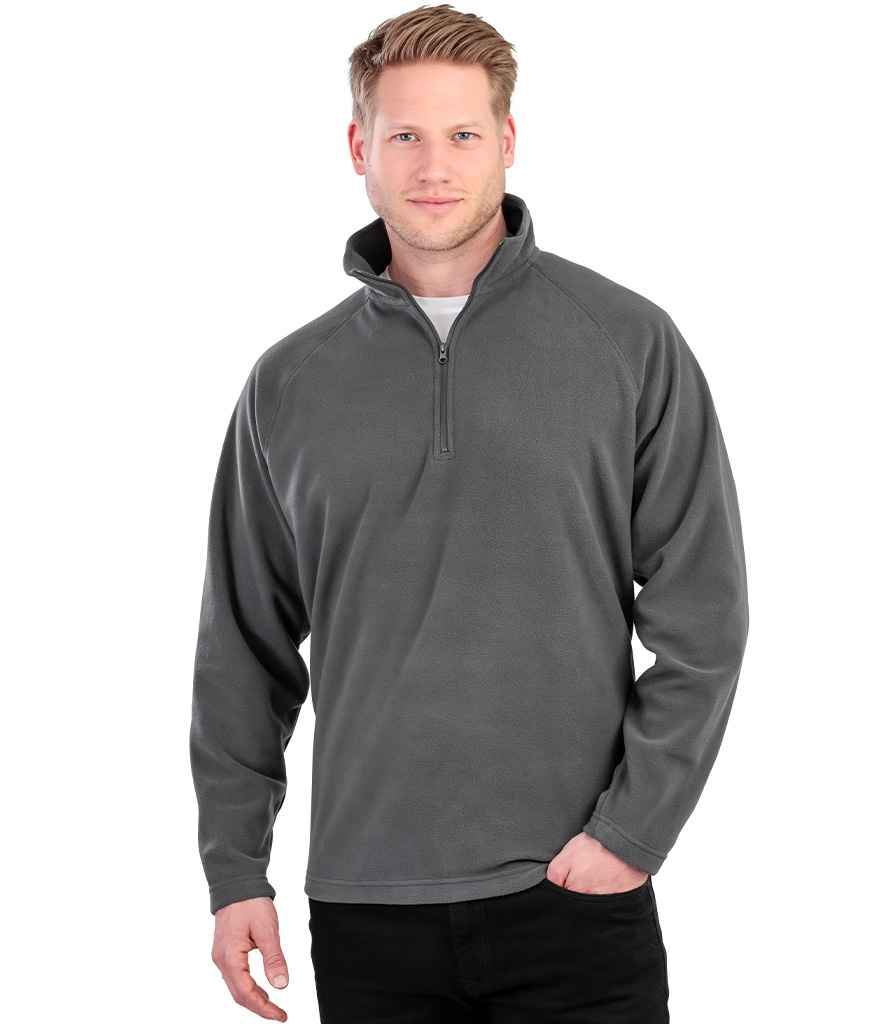 Result Core Zip Neck Micro Fleece | Charcoal