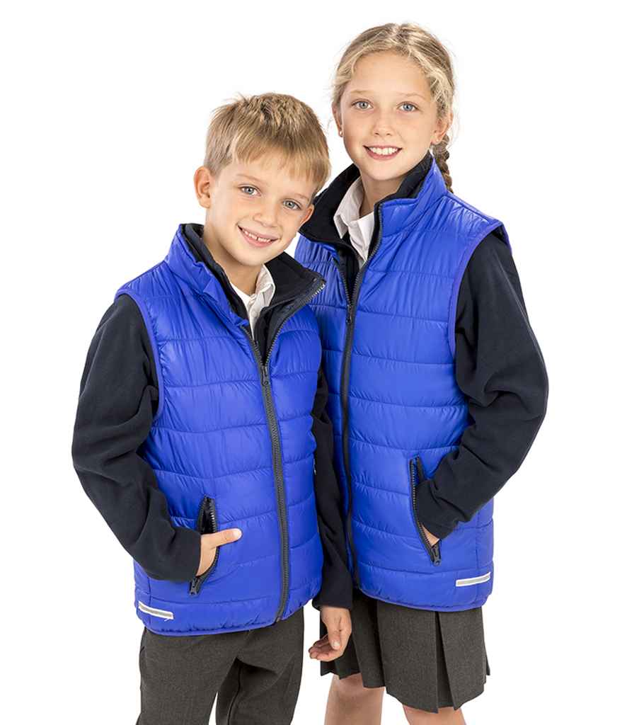 Result Core Kids Padded Bodywarmer | Royal Blue/Navy