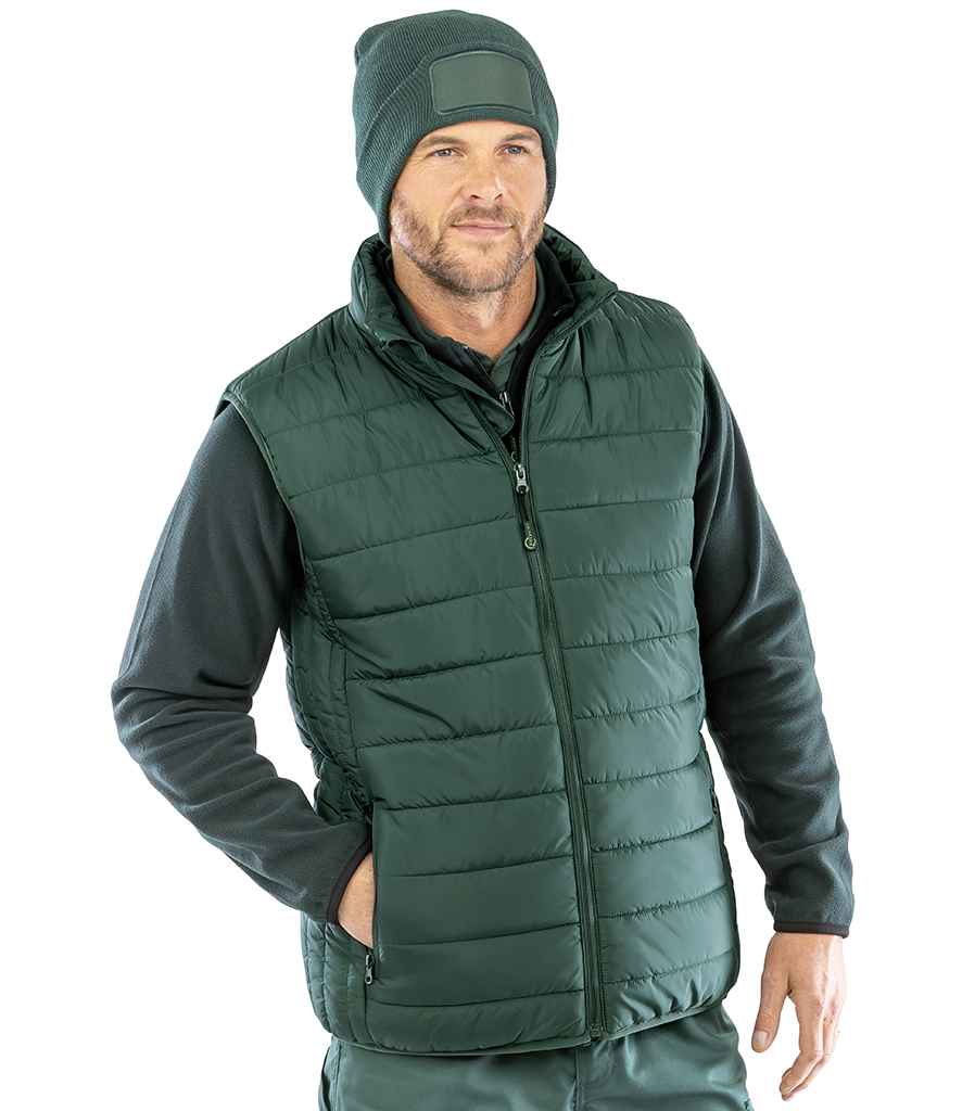 Result Recycled Promo Padded Bodywarmer | Bottle Green