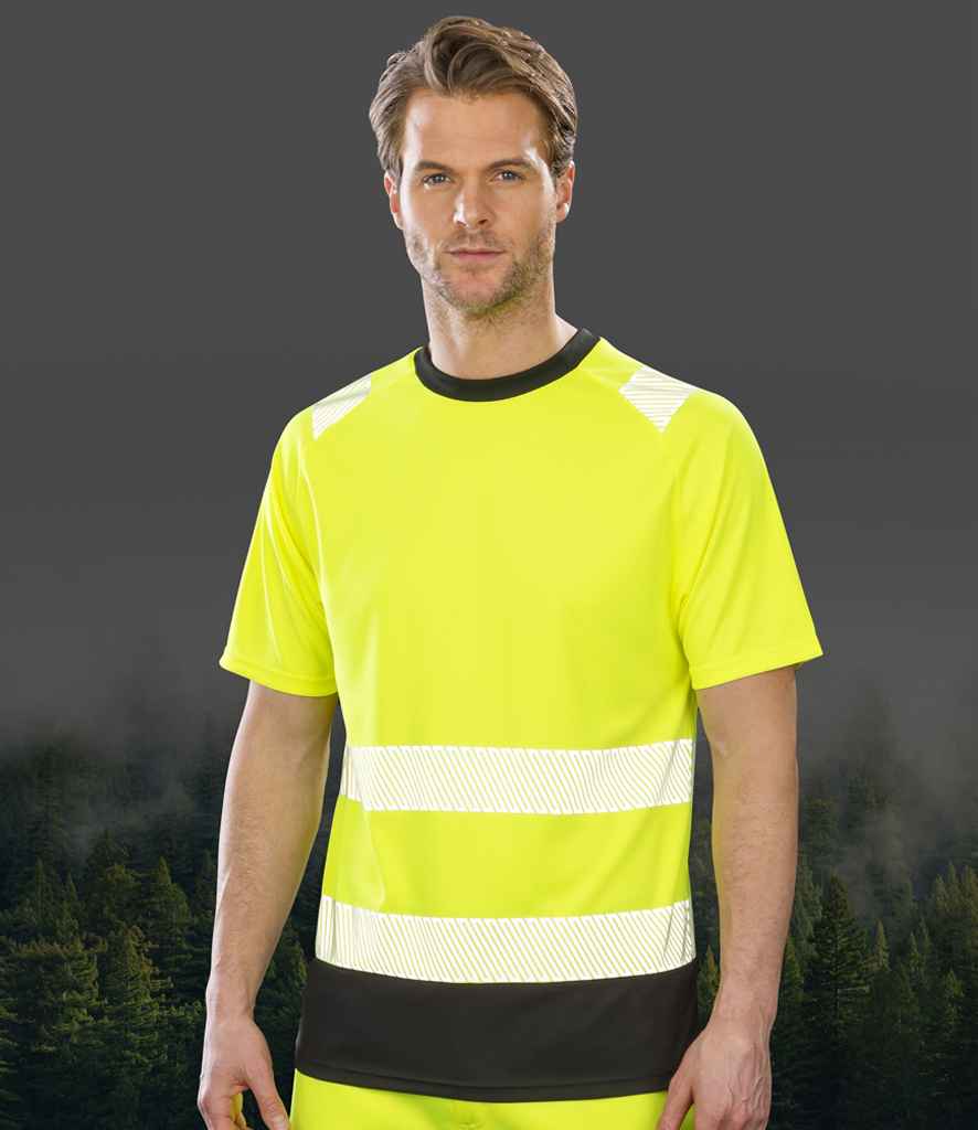 Result Recycled Safety T-Shirt | Fluorescent Yellow
