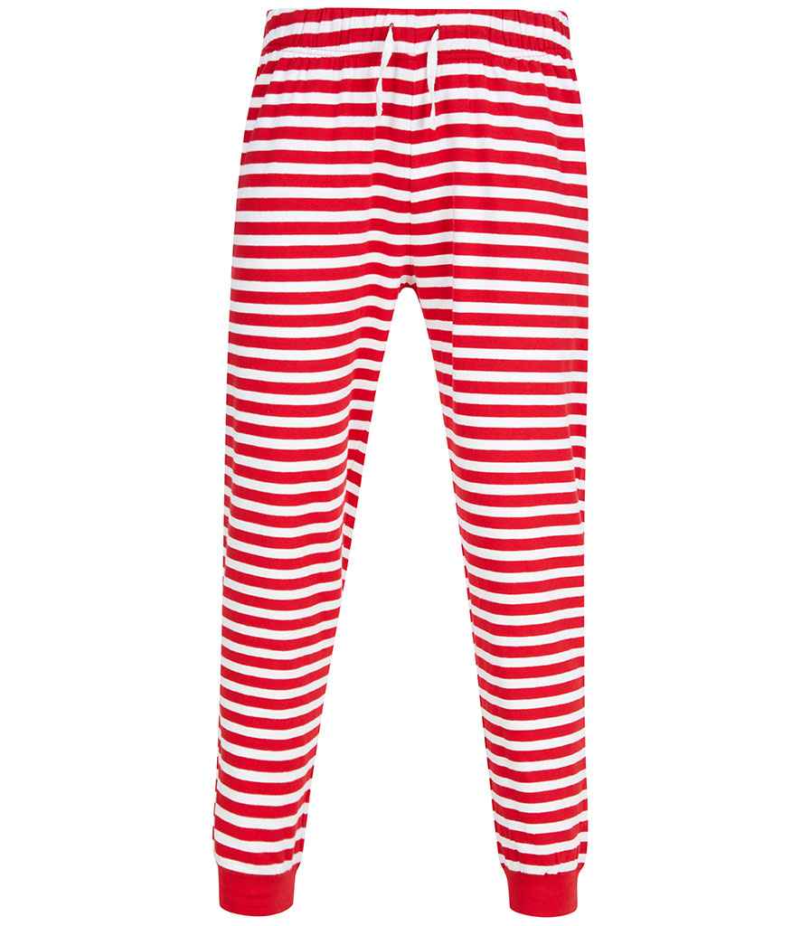 SF Clothing Unisex Cuffed Lounge Pants | Red/White Stripes