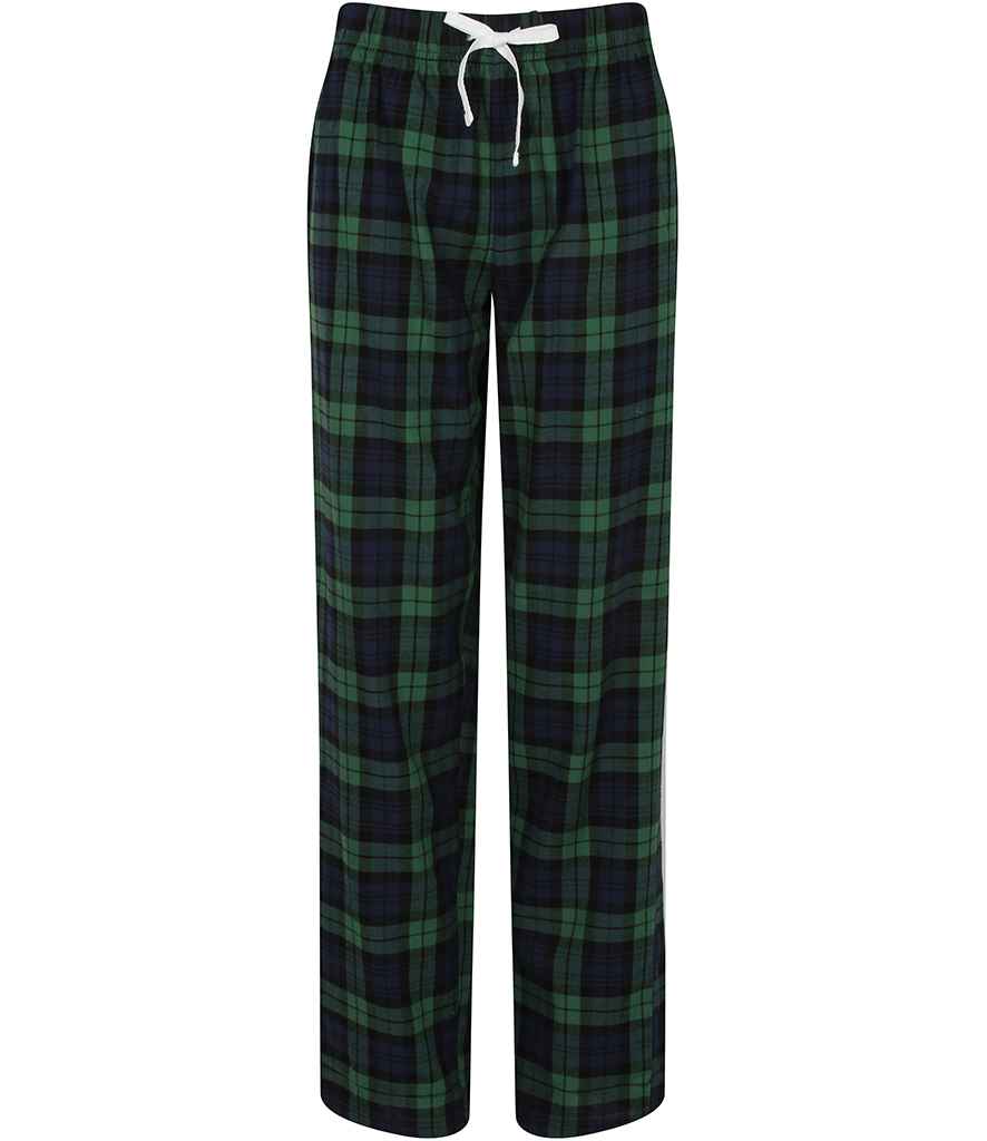 SF Clothing Ladies Tartan Lounge Pants | Navy/Green