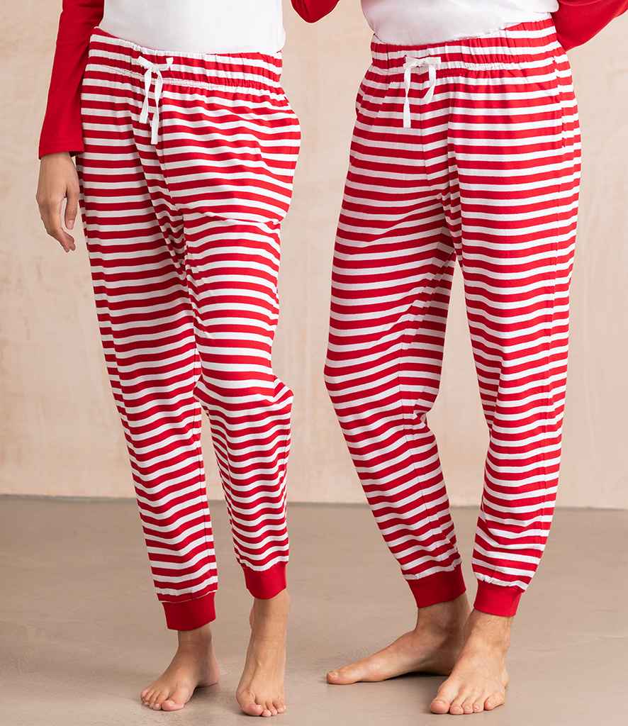 SF Clothing Ladies Lounge Pants | Red/White Stripes