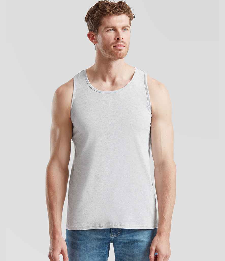Fruit of the Loom Athletic Vest | Heather Grey