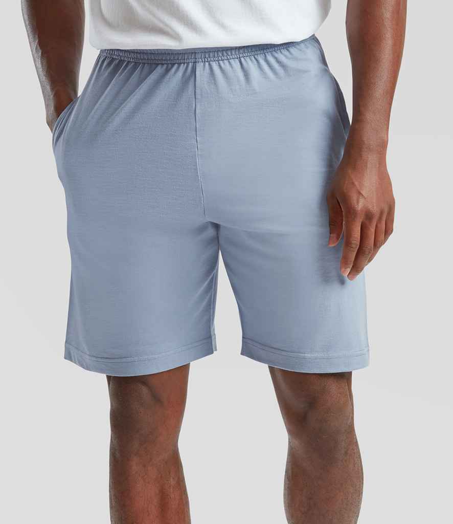 Fruit of the Loom Iconic 195 Jersey Shorts | Mineral Blue