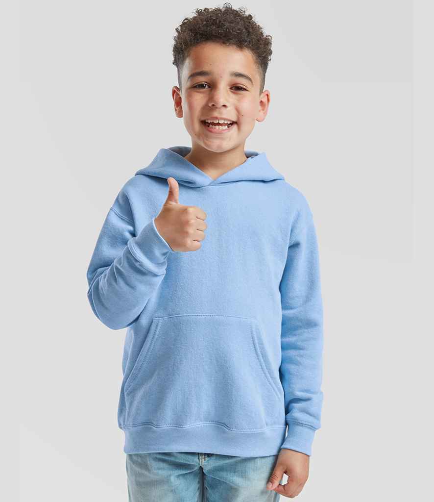 Fruit of the Loom Kids Premium Hooded Sweatshirt | Sky Blue