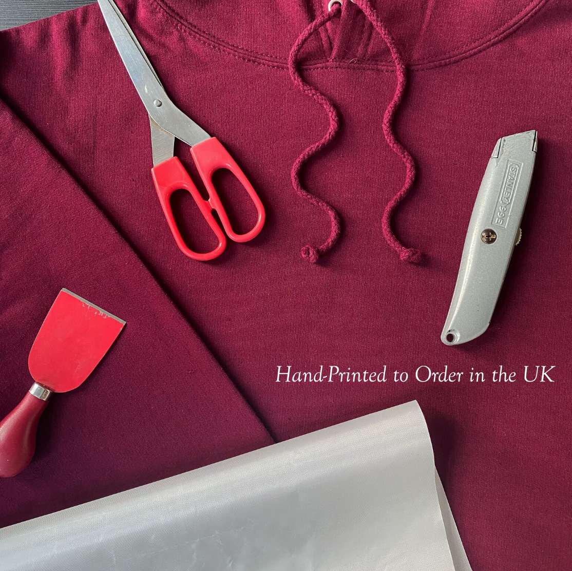 Customised 'White Fox' Hoodie, S33