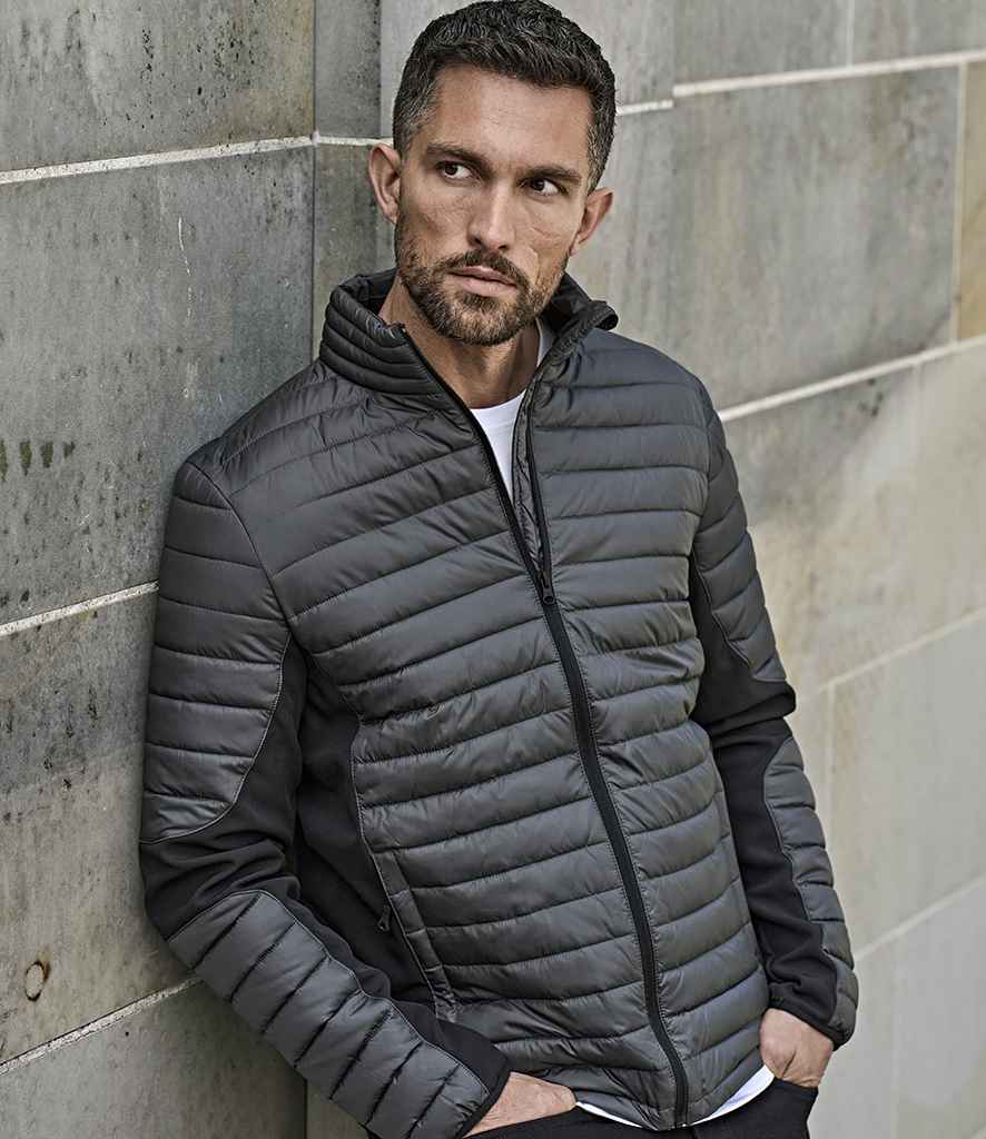 Tee Jays Crossover Padded Jacket | Space Grey/Black